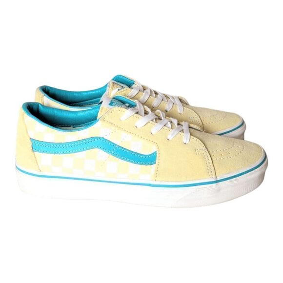 NWOB VANS SK8-Low 'Checkerboard- Banana Cream' Size 10 - Picture 3 of 7